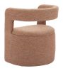 Atria Accent Chair & Ottoman Tawny Brown