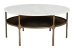 Bild Coffee Table White & Brass