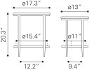 Koper Coffee Table Set (2-Piece) Black
