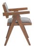 Delhi Dining Chair (Set of 2) Gray & Walnut