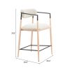 Equinox Counter Stool Oyster Gray & Natural