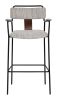 Couva Barstool (Set of 2) Gray Tweed