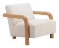 Subliem Accent Chair Cotton White