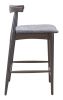 Tuzka Counter Stool (Set of 2) Gray & Espresso