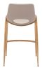 Desi Counter Stool (Set of 2) Beige & Gold