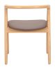 Peker Dining Chair (Set of 2) Brown & Natural