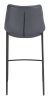 Magnus Barstool (Set of 2) Dark Gray & Black
