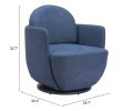 Bant Swivel Chair Blue