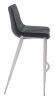 Magnus Barstool (Set of 2) Black & Silver