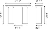 Luxor Console Table Multicolor