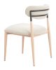 Equinox Armless Dining Chair (Set of 2) Oyster Gray & Natural