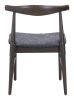 Tuzka Dining Chair (Set of 2) Gray & Espresso