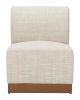 Christy Armless Chair Beige