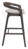 Troy Barstool (Set of 2) Dove Gray & Espresso