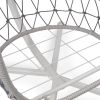 comfortable hanging rope rattan egg white hammock patio swing chair outdoor indoor for adults backyard rocking