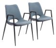 Desi Dining Chair (Set of 2) Azure Gray
