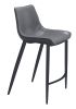 Magnus Counter Stool (Set of 2) Dark Gray & Black