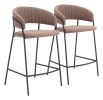 Josephine Counter Stool (Set of 2) Brown