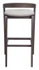 Troy Barstool (Set of 2) Dove Gray & Espresso