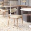 Equinox Armless Dining Chair (Set of 2) Oyster Gray & Natural