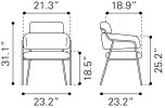 Marcel Dining Chair (Set of 2) Brown