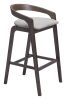 Troy Barstool (Set of 2) Dove Gray & Espresso