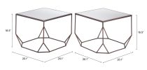 Arzon Coffee Table Set (2-Piece) Bronze