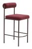 Livorno Counter Stool (Set of 2) Red & Bronze