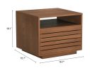 Slit Nightstand Walnut