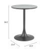 Bite Bistro Table Gray & Black