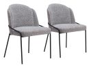 Jambi Dining Chair (Set of 2) Black & White