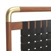 Netz King Bed Black & Walnut