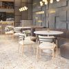 Equinox Armless Dining Chair (Set of 2) Oyster Gray & Natural