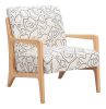 Runa Accent Chair Beige & Natural