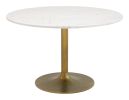 Ithaca Dining Table White & Gold
