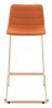 Adele Barstool (Set of 2) Orange & Gold