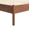 Netz Queen Bed Black & Walnut