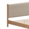 Hadi King Bed Beige & Natural
