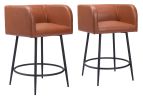 Horbat Counter Stool (Set of 2) Brown