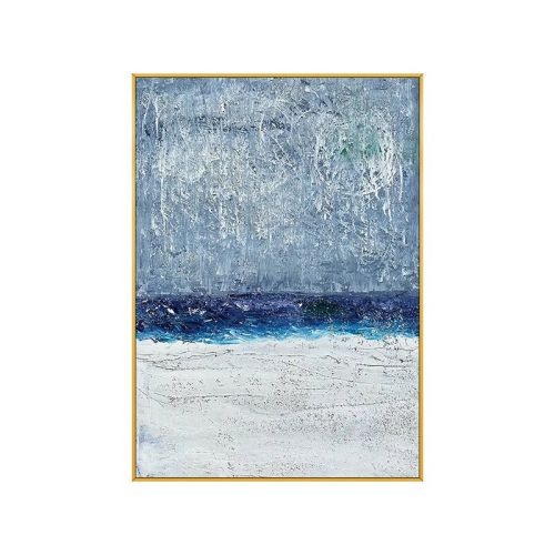 Abstract Blue White Landscape Canvas Posters Handmade Golden Wall Pictures for Living Room Bedroom Aisle Scandinavian Home Decor Abstract Blue White Landscape Canvas Posters Handmade Golden Wall Pictures for Living Room Bedroom Aisle Scandinavian Home Decor